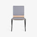 תמונה מזווית מספר 2 של המוצר Kalish | כיסא עם ריפוד אפור בשילוב עץ