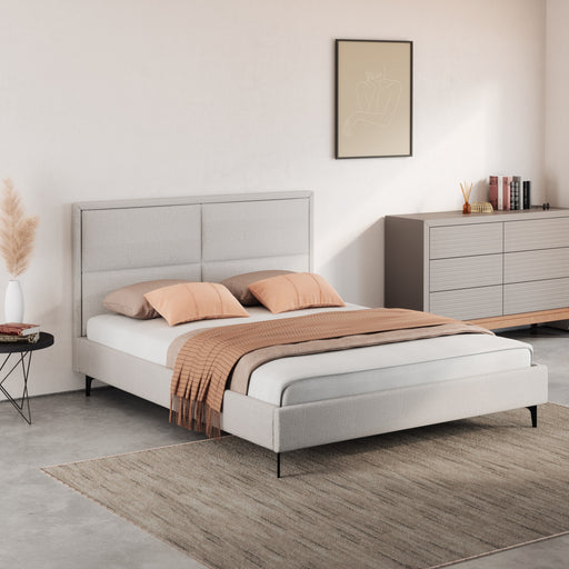 מעבר לעמוד מוצר FREJA | מיטה מודרנית עם גב מרובעים מעוצב