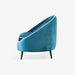 תמונה מזווית מספר 2 של המוצר LOGAN | כורסא מעוגלת בגוון טורקיז