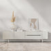 תמונה מזווית מספר 1 של המוצר KUPPER | מזנון מודרני לסלון בגוון לבן ברוחב 200 ס"מ