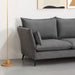 תמונה מזווית מספר 6 של המוצר LUMERIN | ספה תלת מושבית מעוצבת לסלון בבד אריג נעים למגע
