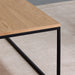 תמונה מזווית מספר 5 של המוצר MASVIDAL | שולחן סלון מרובע ונורדי עם פלטת עץ וברזל שחור