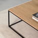 תמונה מזווית מספר 6 של המוצר MASVIDAL | שולחן סלון מרובע ונורדי עם פלטת עץ וברזל שחור