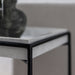 תמונה מזווית מספר 5 של המוצר NORD | שולחן צד עשוי ברזל עץ עם גימור במראה שיש