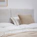 תמונה מזווית מספר 5 של המוצר ALEX | מיטה מעוצבת בבד אריג בהיר