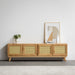תמונה מזווית מספר 1 של המוצר ROMNEI | מזנון לסלון עשוי עץ בשילוב ראטן
