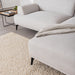 תמונה מזווית מספר 3 של המוצר LISA | ספה פינתית בז' אפרפר מודרנית לסלון מבד אריג רחיץ