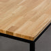 תמונה מזווית מספר 5 של המוצר YUKINA | שולחן סלון עם פלטת בוצ'ר עץ בשילוב ברזל שחור