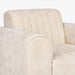 תמונה מזווית מספר 2 של המוצר VERMAN | כורסא יוקרתית מבד אריג בגוון קרם