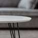 תמונה מזווית מספר 5 של המוצר BLAZE | שולחן אובאלי לסלון בגוון לבן