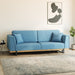 תמונה מזווית מספר 2 של המוצר BOLPOP |  ספה דו מושבית בגוון כחול-טורקיז בבד אריג קטיפתי