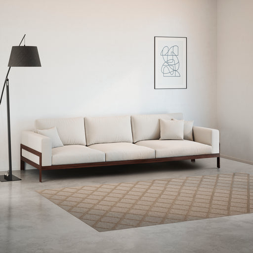 מעבר לעמוד מוצר CHE | ספה תלת-מושבית מודרנית לסלון עם מסגרת עץ מלא