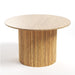 תמונה מזווית מספר 2 של המוצר LEX | שולחן אוכל סקנדינבי עגול מעץ בגוון טבעי