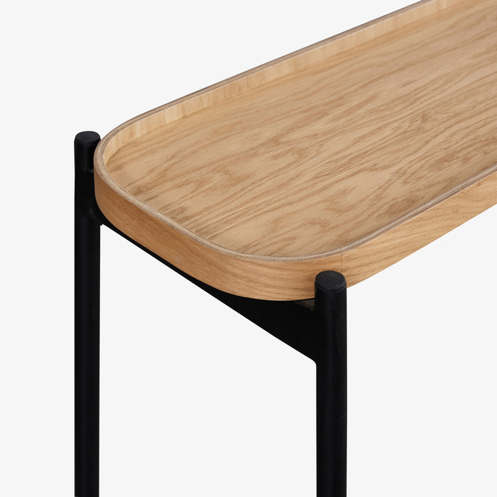 Flek | שולחן צד נורדי מעץ בגוון טבעי