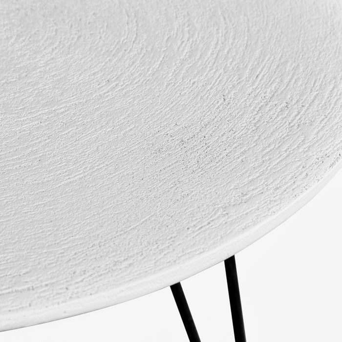 Kolet | שולחן עגול בטקסטורת בטון קוטר 60 ס"מ