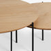 תמונה מזווית מספר 6 של המוצר DOUBLE KESS | סט שולחנות עץ אלון לסלון