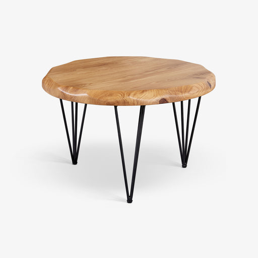 מעבר לעמוד מוצר AMERI | שולחן עץ אלון מלא גזע בלתי גזום