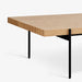 תמונה מזווית מספר 3 של המוצר Joler | שולחן עץ לסלון בגוון טבעי עם חיתוכים