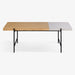 תמונה מזווית מספר 2 של המוצר Fogo | שולחן עץ לסלון בגוון טבעי בשילוב אפור