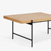 תמונה מזווית מספר 5 של המוצר Fogo | שולחן עץ לסלון בגוון טבעי בשילוב אפור