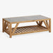תמונה מזווית מספר 2 של המוצר VOGUE | שולחן לסלון מעץ מלא