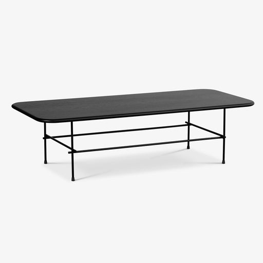 מעבר לעמוד מוצר SOPRANO | שולחן סלון מעץ שחור בגימור מעוגל