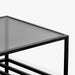 תמונה מזווית מספר 9 של המוצר DELLI | שולחן מלבני מברזל עם פלטת זכוכית