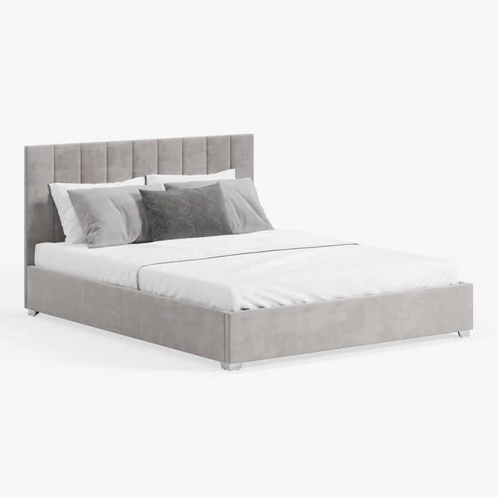 TEMMA | מיטה מודרנית עם תיפורים דקוראטיביים וארגז מצעים