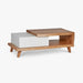 תמונה מזווית מספר 3 של המוצר LIBERO | שולחן עץ אלון עם יחידת מגירה