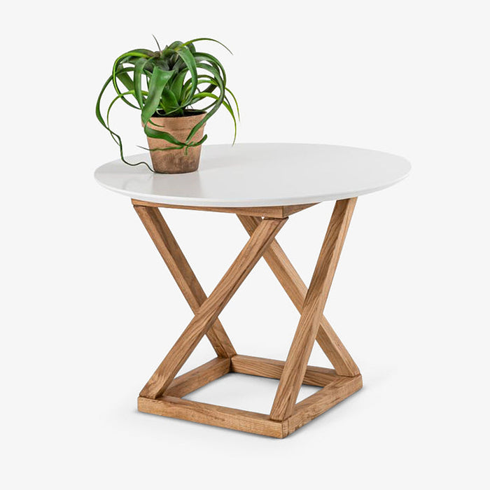 HERMES | שולחן צד מעץ מלא