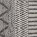 תמונה מזווית מספר 4 של המוצר ROCHER | שטיח צמר קלוע בגווני אפור שמנת