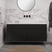 תמונה מזווית מספר 8 של המוצר Singo | ארון אמבטיה מודרני עם חיתוכי רוחביים ברוחב 140 ס"מ