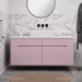 תמונה מזווית מספר 1 של המוצר Singo | ארון אמבטיה מודרני עם חיתוכי רוחביים ברוחב 140 ס"מ