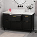 תמונה מזווית מספר 3 של המוצר LILIN | ארון אמבטיה בסגנון פרובנס ברוחב 140 ס"מ