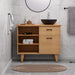 תמונה מזווית מספר 1 של המוצר WOODO | ארון אמבט מודרני עשוי עץ