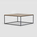תמונה מזווית מספר 2 של המוצר MASVIDAL | שולחן סלון מרובע ונורדי עם פלטת עץ וברזל שחור