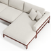 תמונה מזווית מספר 4 של המוצר Keila | ספת שזלונג מודרנית לסלון עם מסגרת עץ מלא, ברוחב 300 ס"מ