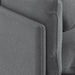 תמונה מזווית מספר 5 של המוצר KANTER | ספה דו מושבית אפורה בבד אריג